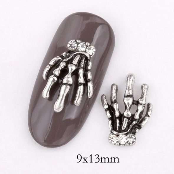 Hand Skeleton Nail Ornaments