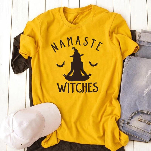 Namaste Witches Cotton Gothic Shirt