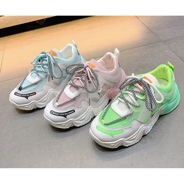 Neon Glow Back Sneakers