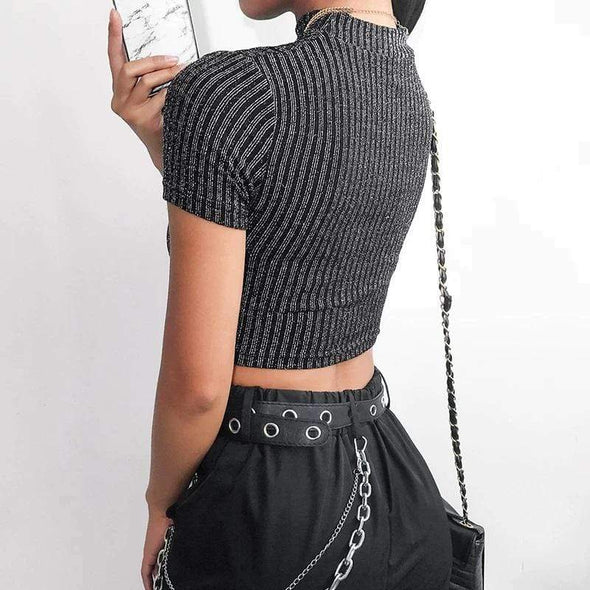 Missterious Sexy Crop Top