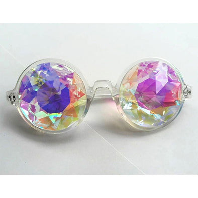 Clear Frame Rainbow Lense Glasses