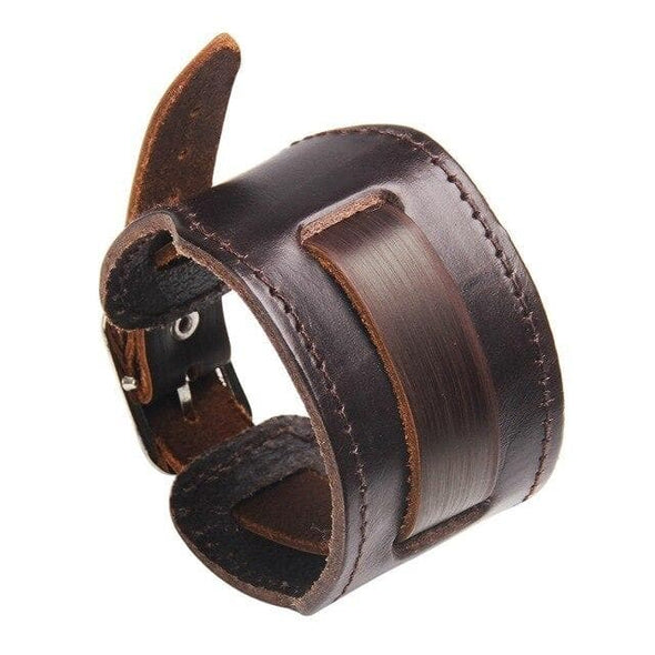 Holy Terror Leather Cuff Bracelet