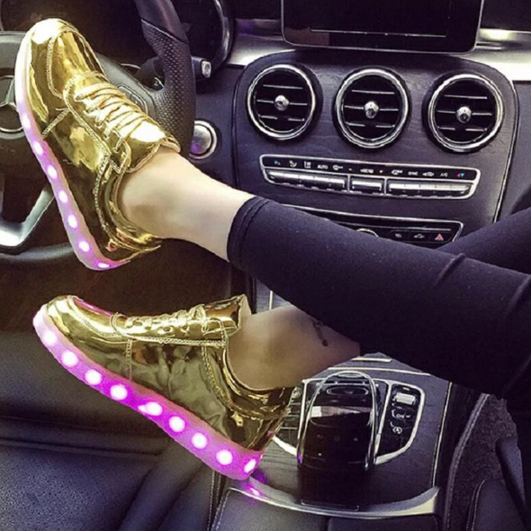 Classic and Metallic Glow Shoes