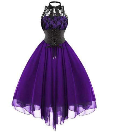 Gothic Bow Vintage Corset Dress