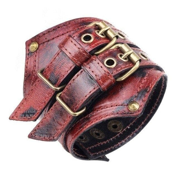 Holy Terror Leather Cuff Bracelet