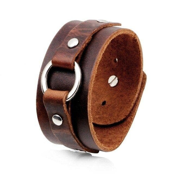 Holy Terror Leather Cuff Bracelet