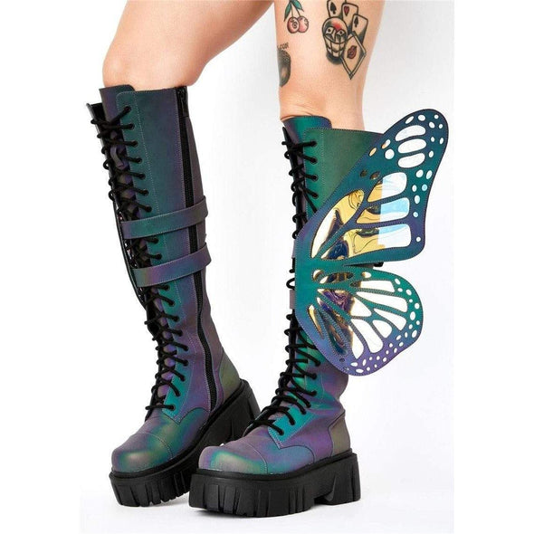 High Top Holographic Butterfly