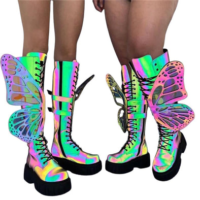 High Top Holographic Butterfly