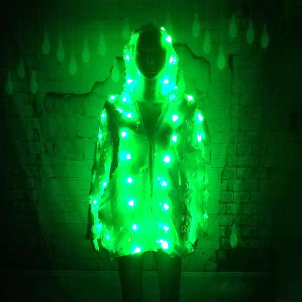 LED Rainbow Sequin Hoodie