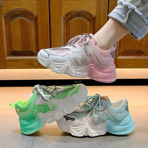 Neon Glow Back Sneakers