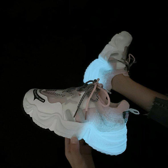 Neon Glow Back Sneakers