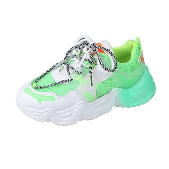 Neon Glow Back Sneakers