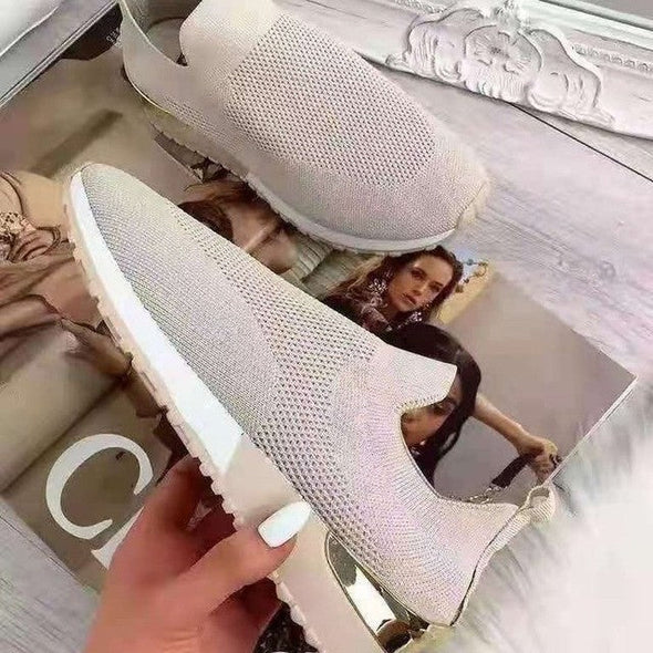 Mesh Platform Sneakers