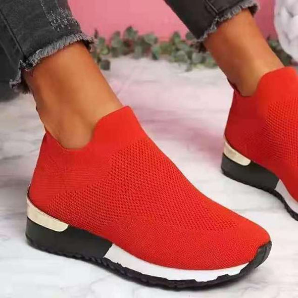 Mesh Platform Sneakers