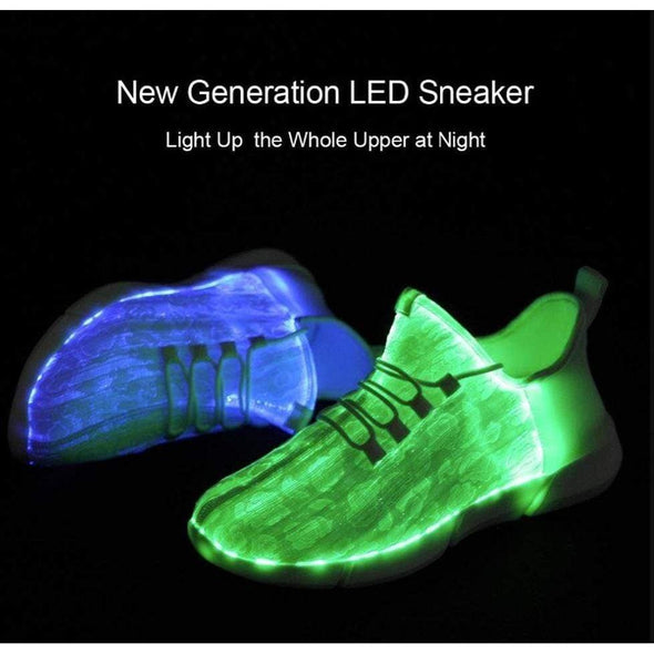 White Surface LED Shoes