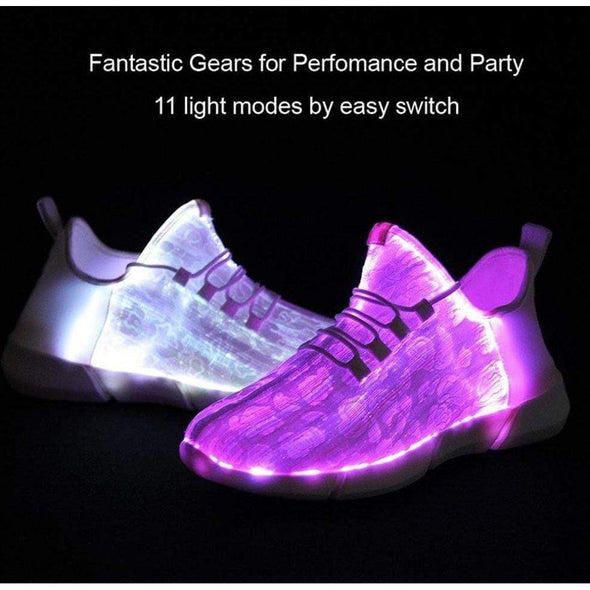 White Surface LED Shoes