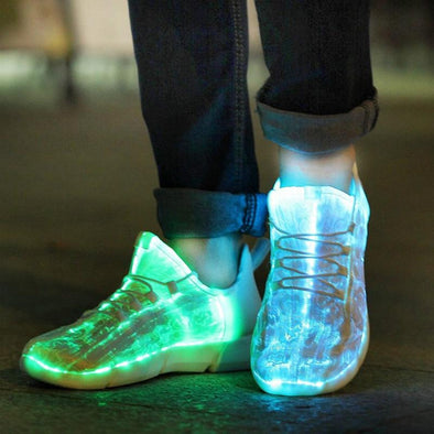 White Surface LED Shoes